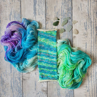 OCEAN Twin Stitches Designs Patreon Exclusive Sock / Shawl Sets 100g plus 20g