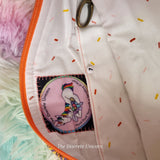 HANDWOVEN ZIP PROJECT BAG RAINBOW KNITTING CROCHET ZIP