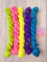 Neon Nepp Mini Skein Bundles 4ply Ready to Ship