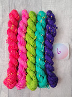 Neon Nepp Mini Skein Bundles 4ply Ready to Ship