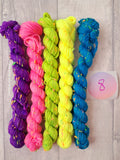 Neon Nepp Mini Skein Bundles 4ply Ready to Ship