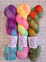 Silver Sparkle Sock 3 X 100G 400M SKEINS In Stock Ready to Ship Skeins SALE Shop Update