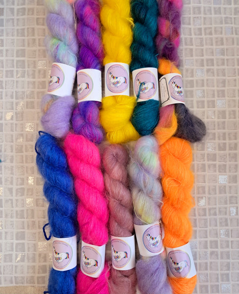 Kid Silk Mohair lace yarn 3 X 50G 400M SKEINS In Stock Ready to Ship Skeins SALE Shop Update