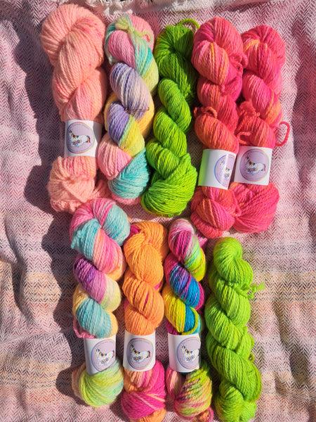 BFL Aran 3 X 100g 166M SKEINS In Stock Ready to Ship Skeins SALE Shop Update
