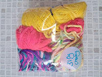 Scrap Scrappy Bundles Yarn DK Boucle 4ply Mohair Aran Chunky ready to ship