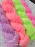 Suri Silk Cloud - Baby Suri Alpaca Mulberry Silk 50g 300m ready to ship