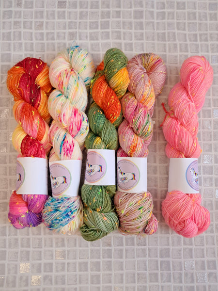 NEON Nepp 4ply  3 X 100G 400M SKEINS In Stock Ready to Ship Skeins SALE Shop Update