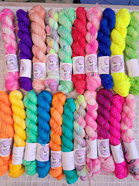 Silver Sparkle Sock 6 X 50g 200M SKEINS In Stock Ready to Ship Skeins SALE Shop Update