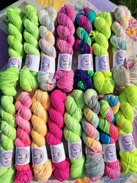 Silver Sparkle  DK 3 X 100G 200M SKEINS In Stock Ready to Ship Skeins SALE Shop Update
